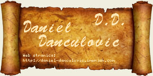 Daniel Dančulović vizit kartica